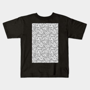 3D stacked dice white with black pips Kids T-Shirt